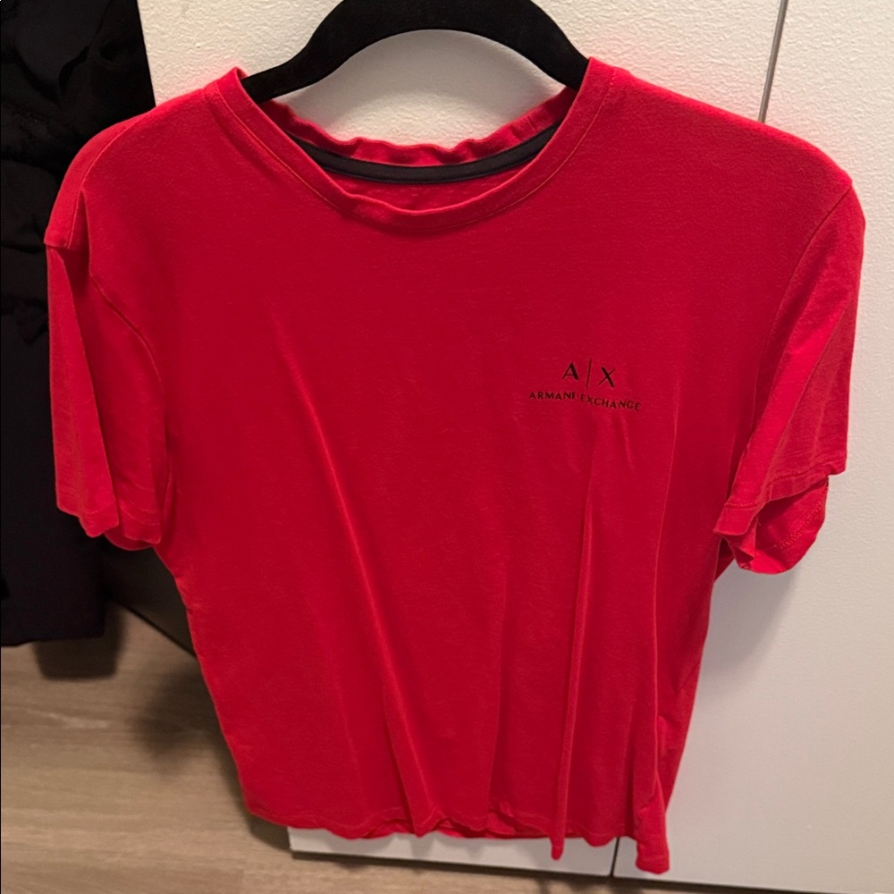 Armani Exchange Vibrant Red Tee
